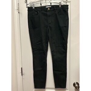 Ann‎ Taylor LOFT Legging Pants Women’s 10 Size 30 Green Skinny Crop Preppy